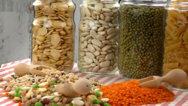 delicious mixed of legumes food Full HD  - Footage, Video