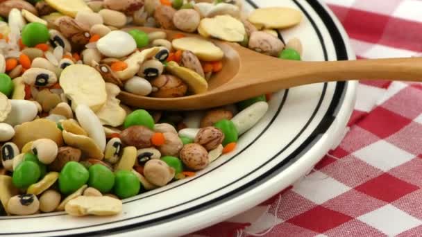 legumes delicious and healthy natural  - Footage, Video