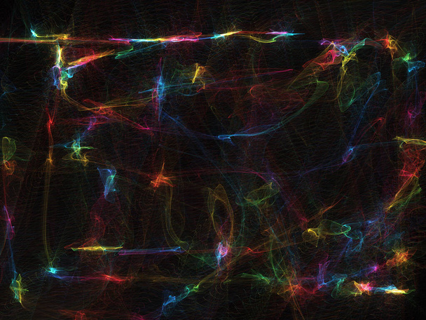 Fractales avec voiles multicolores colorés
 - Photo, image