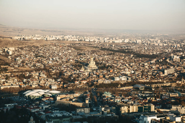 Beautiful panoramic view of Tbilisi - Fotó, kép