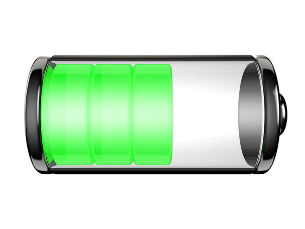 Icono de batería con media carga
 - Foto, Imagen