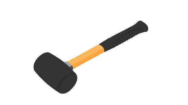 Vector Isolated Illustration of a Mallet - Vector, Image