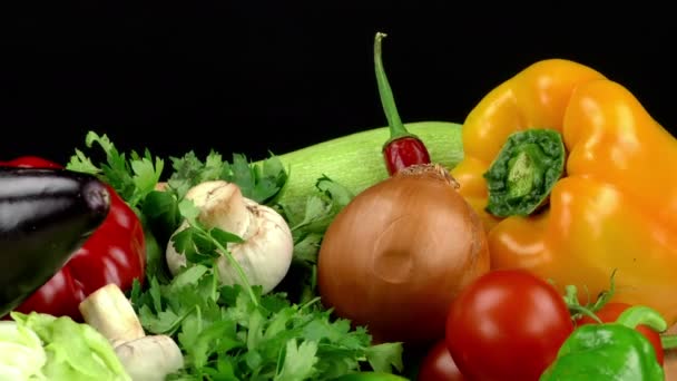 Gemüse alle zusammen Full Hd  - Filmmaterial, Video
