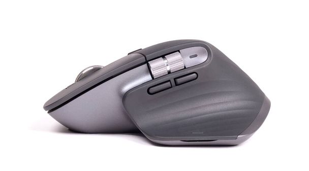 Close up mouse computador sem fio, design moderno, isolado em branco
 - Foto, Imagem