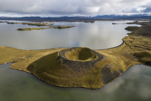 Beauty of Skutustadir, Iceland. - Фото, изображение