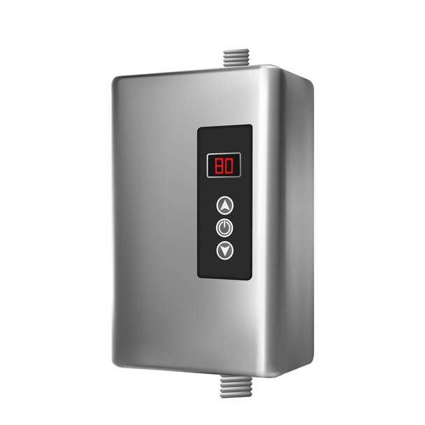 Sistema moderno del calentador de la casa para el vector de agua caliente
 - Vector, Imagen