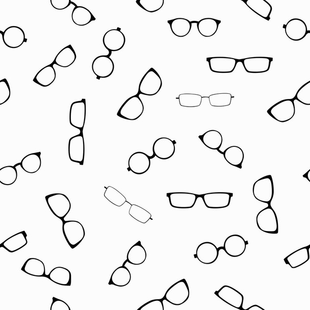 Vector Seamless Pattern Background or Wallpaper, Glasses Themed - Vector, Image
