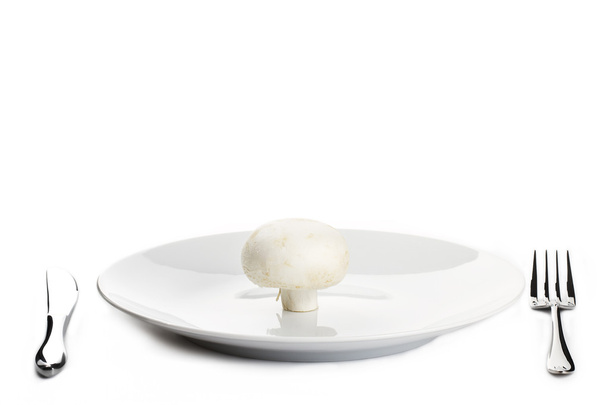 Mushroom on a plate - Foto, imagen