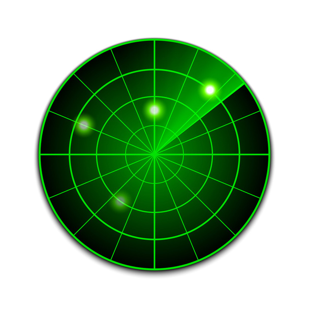 vector radar pictogram - Vector, afbeelding