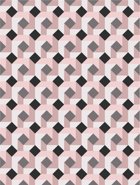 minimales rosa und schwarzes Vektormuster - Vektor, Bild