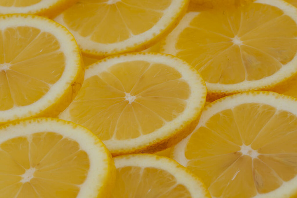 Fresh bright juice citruces - limes and lemons, background - Photo, Image