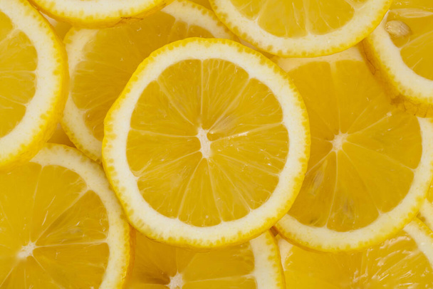 Fresh bright juice citruces - limes and lemons, background - Photo, Image