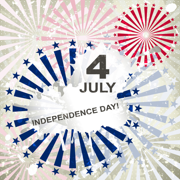 Cartão de Dia da Independência ou fundo. 4 de Julho. Vetor
. - Vetor, Imagem