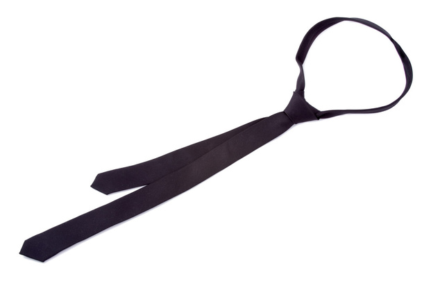 Zwarte stropdas - Foto, afbeelding