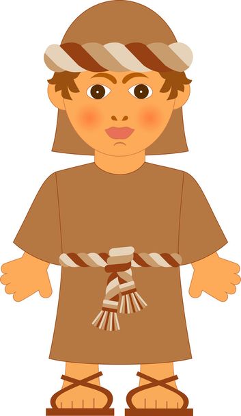 The Jewish boy - Isaac from the biblical stories. - Vector, Image