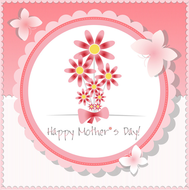 glücklicher Muttertag Hintergrund oder Karte. - Vektor, Bild