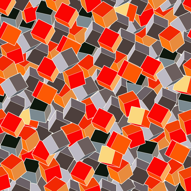 Seamless pattern of cubes - Vector, Imagen