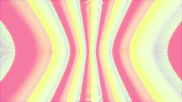 Pastellfarbener Neon-Zoom offenbart. Copyspace im Kreis in der Mitte. Sanftes Glühen. Abstraktes Motion Graphic Design Element. Nahtlose 4K-Schleife - Filmmaterial, Video