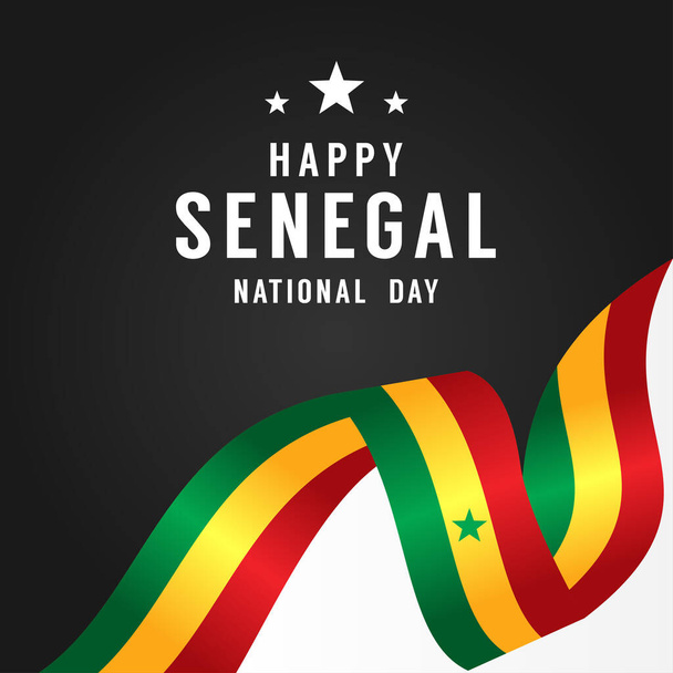 Senegal Independence Day Vector Design For Banner or Background - Vector, Image