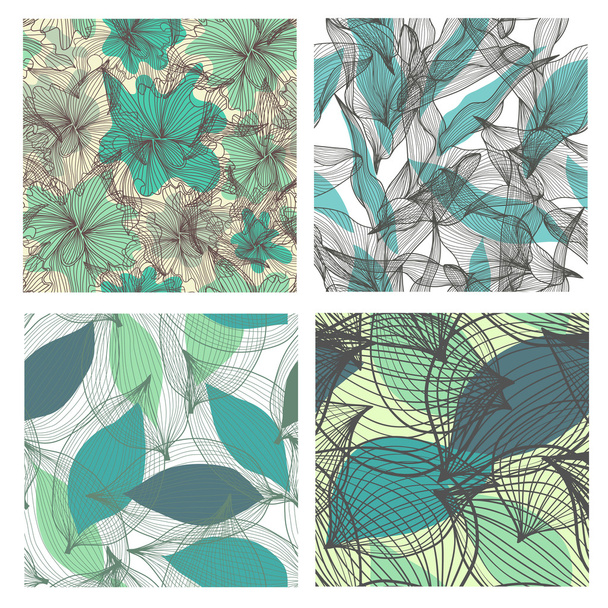 Seamless patterns - ベクター画像