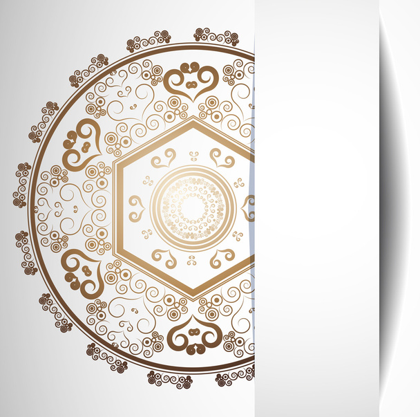 Background with lace ornament - Vector, Image