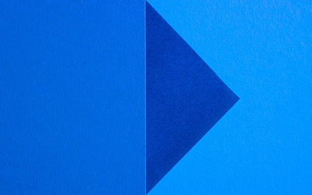 papel texturizado de cor azul pastel macio para o fundo. Fundo de papel vazio geométrico de três tons para espaço de cópia
 - Foto, Imagem