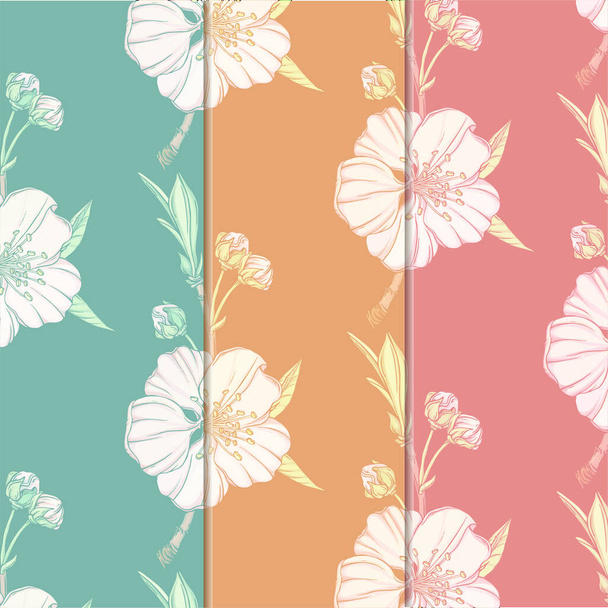 flower background with spring flowers - Vector, Image