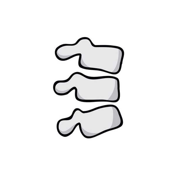 vértebras garabato icono, ilustración vectorial
 - Vector, Imagen