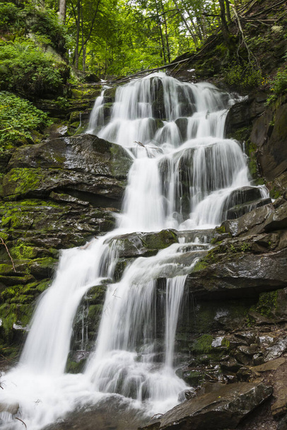 Waterfall Shypit in the Carpathian Mountains, near village Pylypets, Transcarpathian - Photo, Image