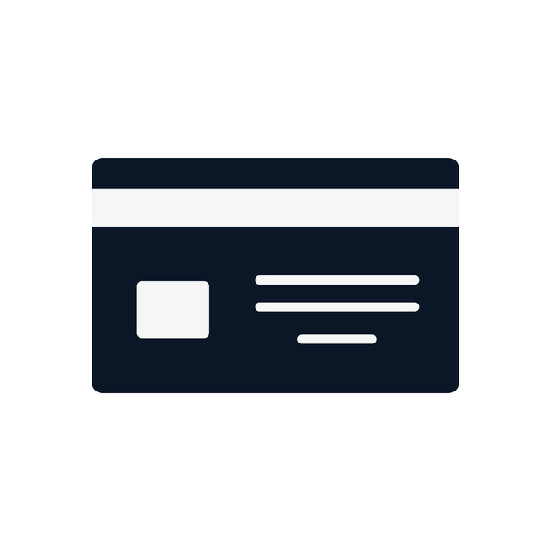 Isolated credit card silhouette style icon vector design - Vector, Image