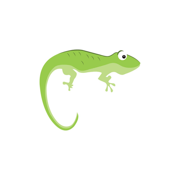 Gecko Lizard Logo Vector Design Template - Vektör, Görsel