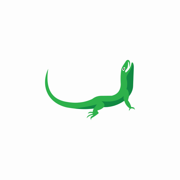 Gecko Lizard Logo wektor szablon projektu - Wektor, obraz