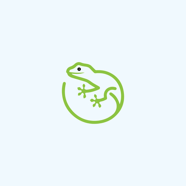 Gecko-Eidechse Logo Vector Design Template - Vektor, Bild