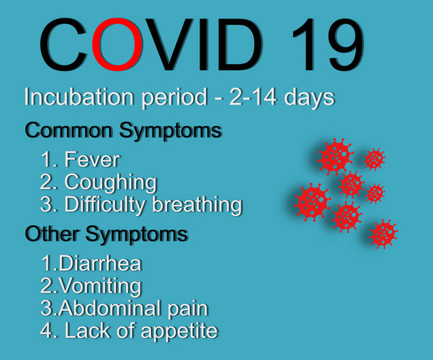 Un fond de COVID-19 - Une maladie du nouveau coronavirus, qui est un nouveau virus f
 - Photo, image