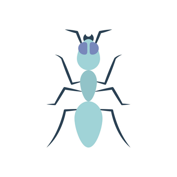 Ant icône, style plat - Vecteur, image