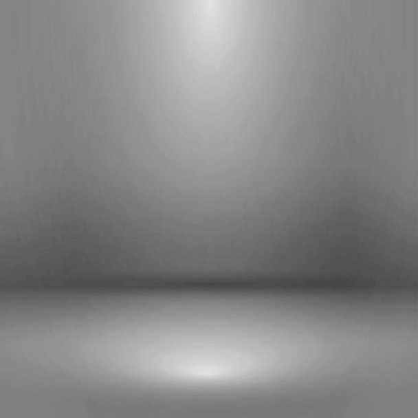 Empty gray studio room with lighting effect, used as background for display your products. Vector - Vector, Image