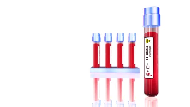 Gráficos pandêmicos de teste de sangue 4K China COVID 19 Animação de microscópio de surto de coronavírus .2019 fundo ncov. Vírus perigoso. alerta de gripe
 - Filmagem, Vídeo
