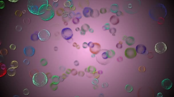 Coronavirus, Covid-19 Vaccines. Coronavirus vaccine background footage. Disinfection Bubbles gel. Floating cells of covid 19 vaccine pills in organism of human. Coronavirus cell on black background. - Footage, Video