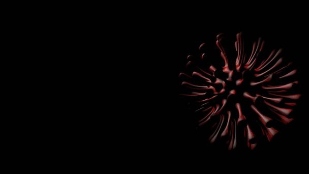 Pathogen respiratorische Coronavirus 2019-ncov Grippeausbruch 3D medizinische Illustration - Foto, Bild