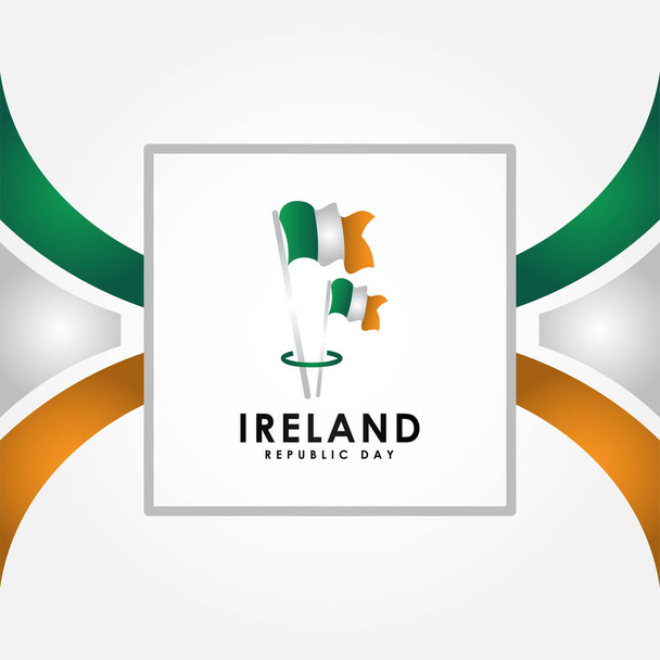 Diseño vectorial del día de la independencia de Irlanda para banner o fondo
 - Vector, Imagen