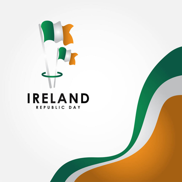 Irsko Den nezávislosti vektorový design pro banner nebo pozadí - Vektor, obrázek