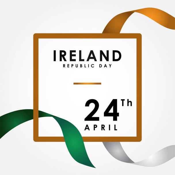 İrlanda 'nın Bayrak veya Arkaplan İçin Bağımsızlık Günü Vektör Tasarımı - Vektör, Görsel