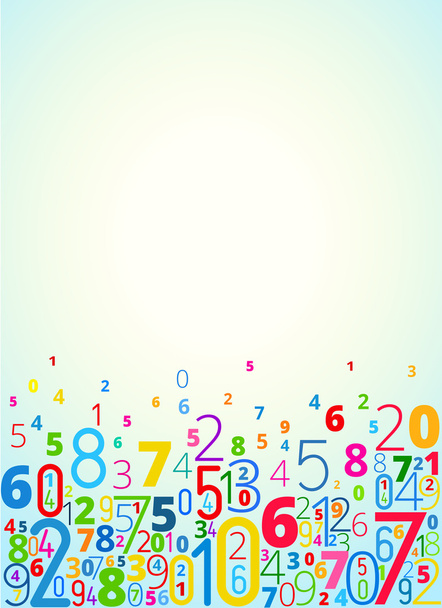 Vector background from numbers - Vettoriali, immagini