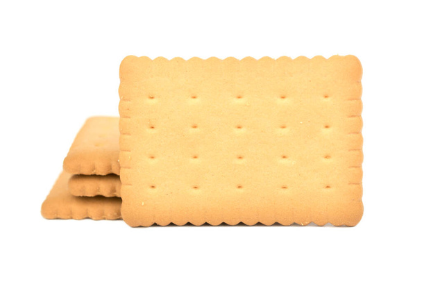 Sweet biscuit, tea cookie - isolated on the white backround - Photo, Image