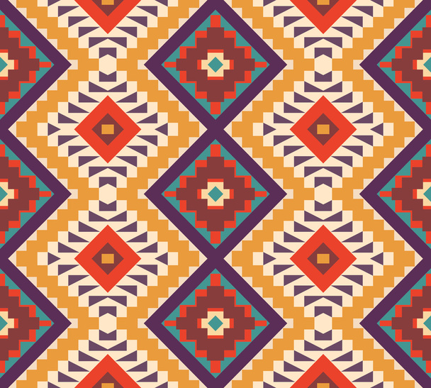 Colorful aztec pattern - Διάνυσμα, εικόνα