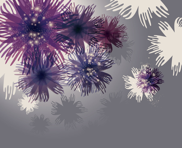 Violetti syksy kukkii
 - Vektori, kuva