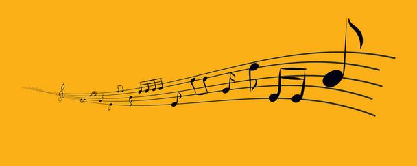 Doodle musical notes. - Vector, Image