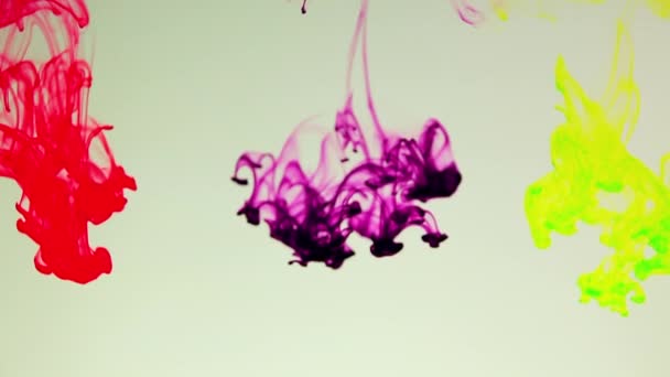 Diffusione dell'esplosione dell'inchiostro colorato astratto della vernice
  - Filmati, video