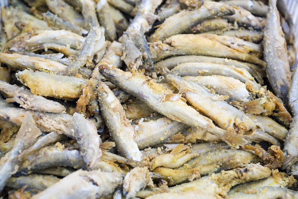 Background of smoke-dried fish close up .Set of smoked fish
.  - Фото, изображение