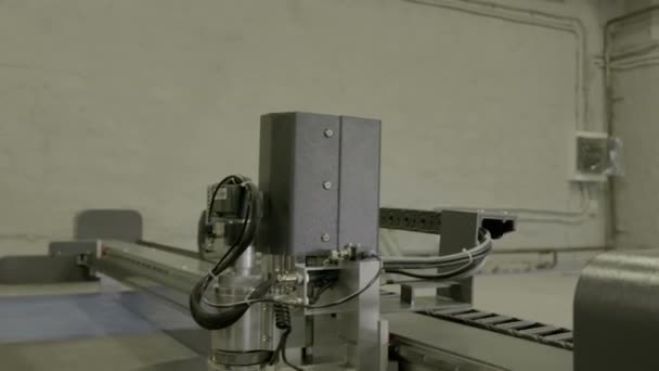 Production of gaskets for high pressure pipes. laser cutting in production. - Footage, Video